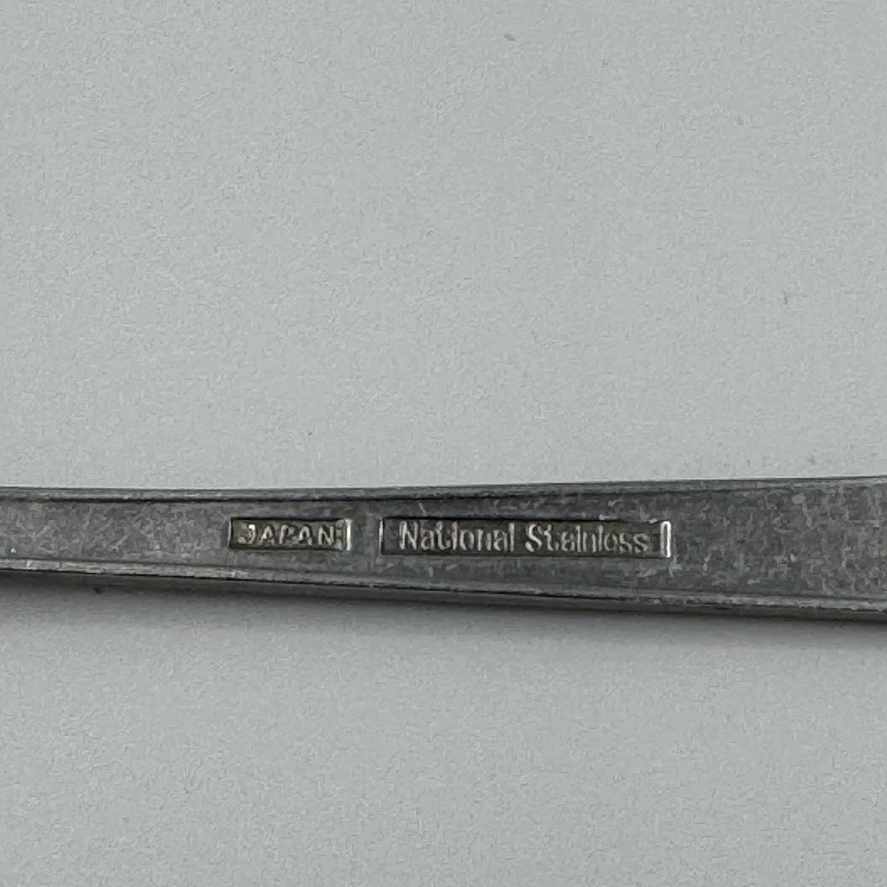 National Stainless Laureen Black Rose 70's Place Fork Flatware Replacement‎